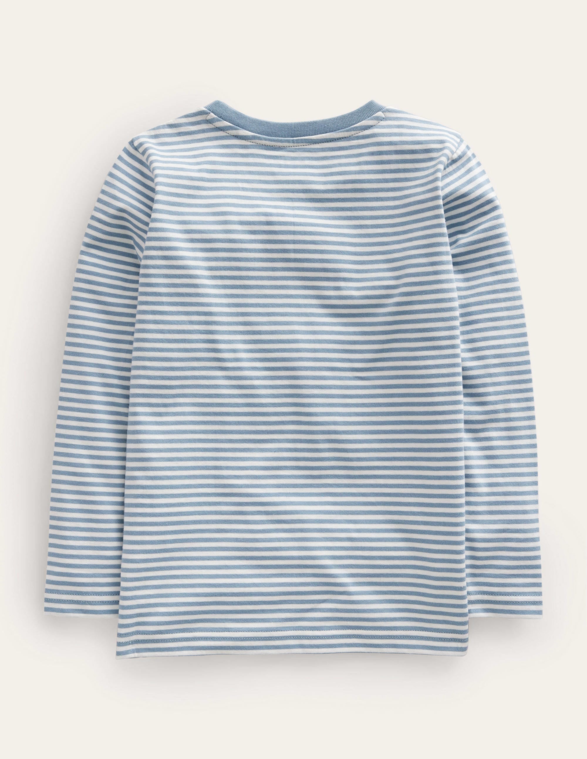 T-shirt à appliqué lièvre-Lièvre bleu galet/ivoire - Image 2