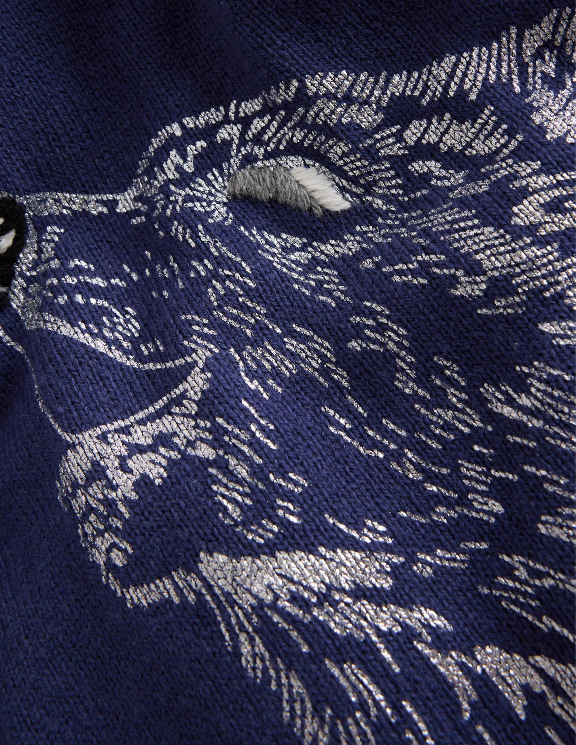 Pull fun et cosy-Loup bleu marine foncé - Image 3