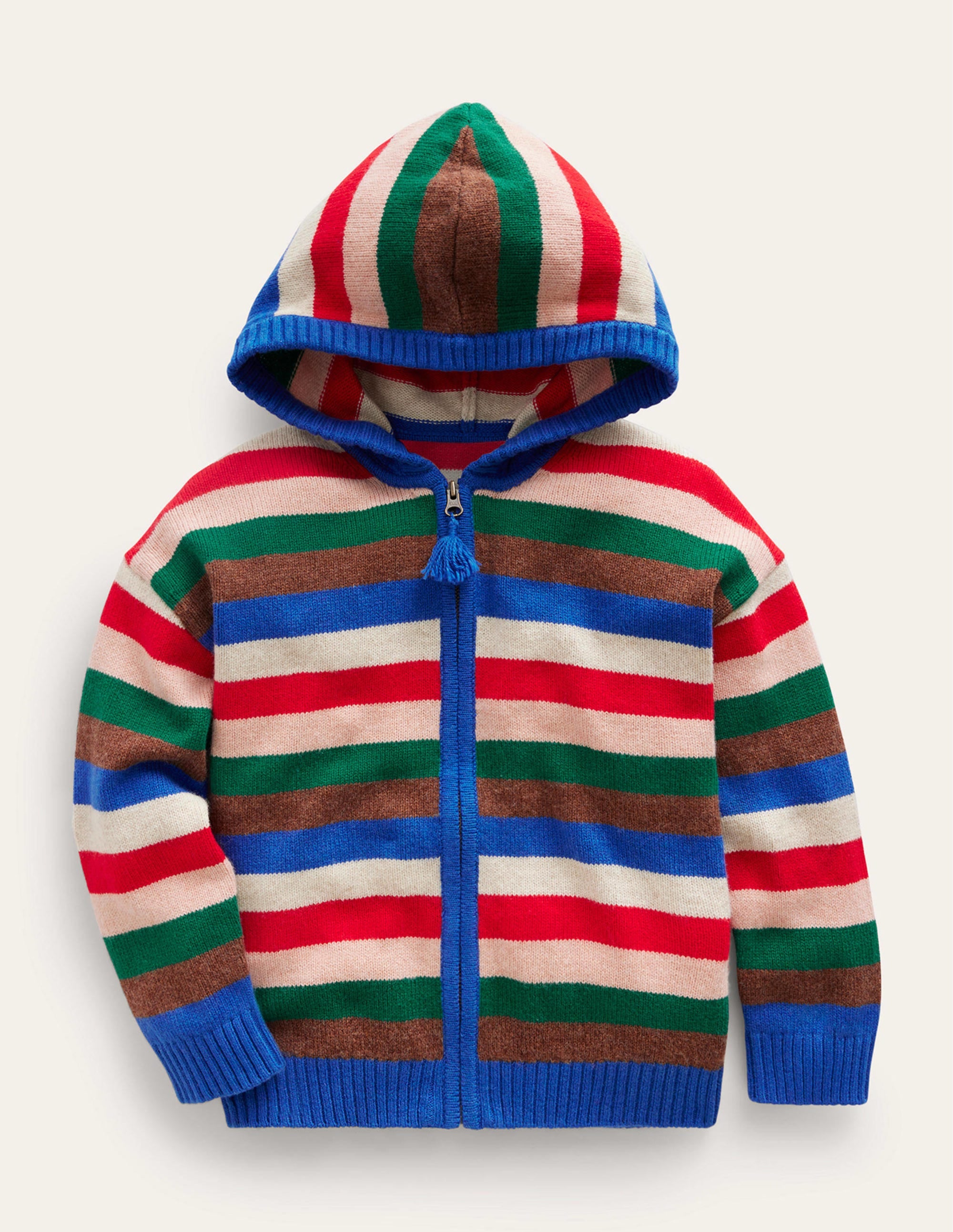 Sweat zippé à capuche-Bleu paradisiaque - Image 1