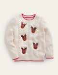 Rudolf Bommel-Pullover-Beige Meliert