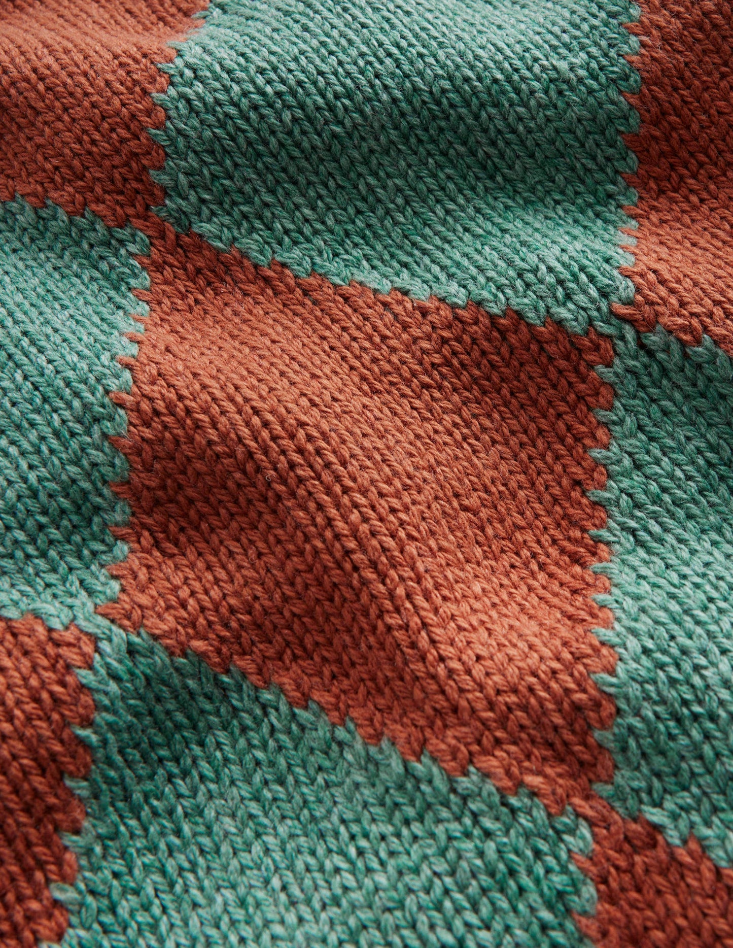 Argyle-Pullover-Rauchgrün