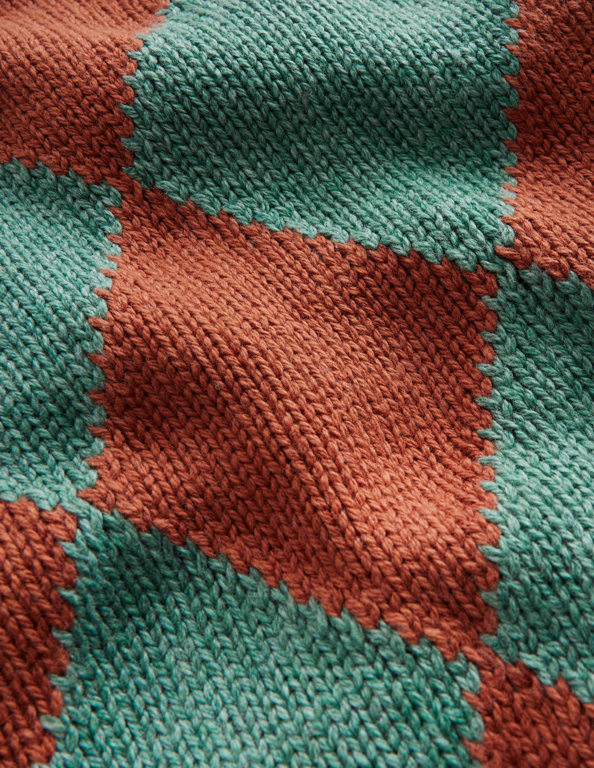 Pull à motif argyle-Vert fumée - Image 3