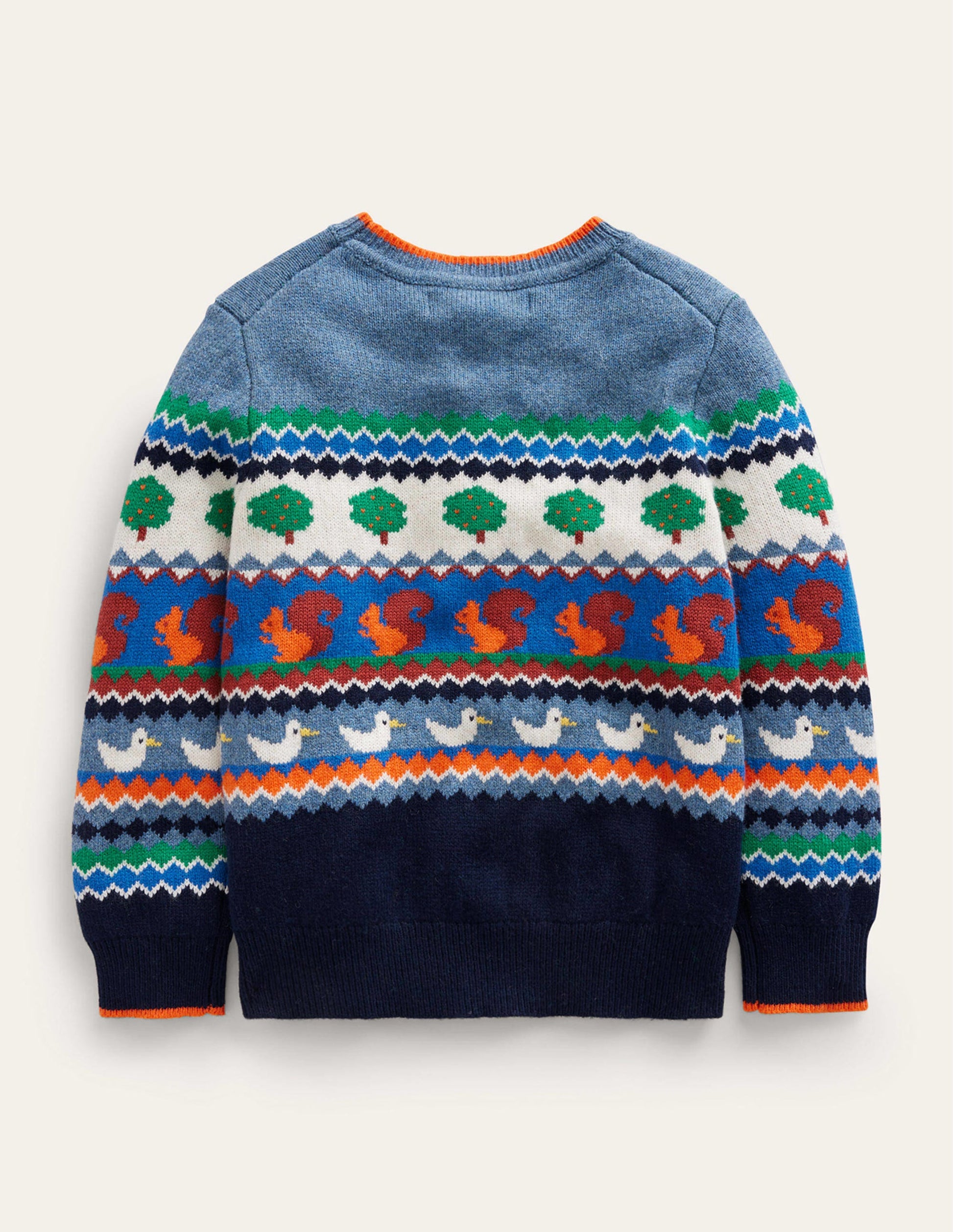 Durchgehender Fair-Isle-Pullover-Bunt Natur Fair-Isle-2