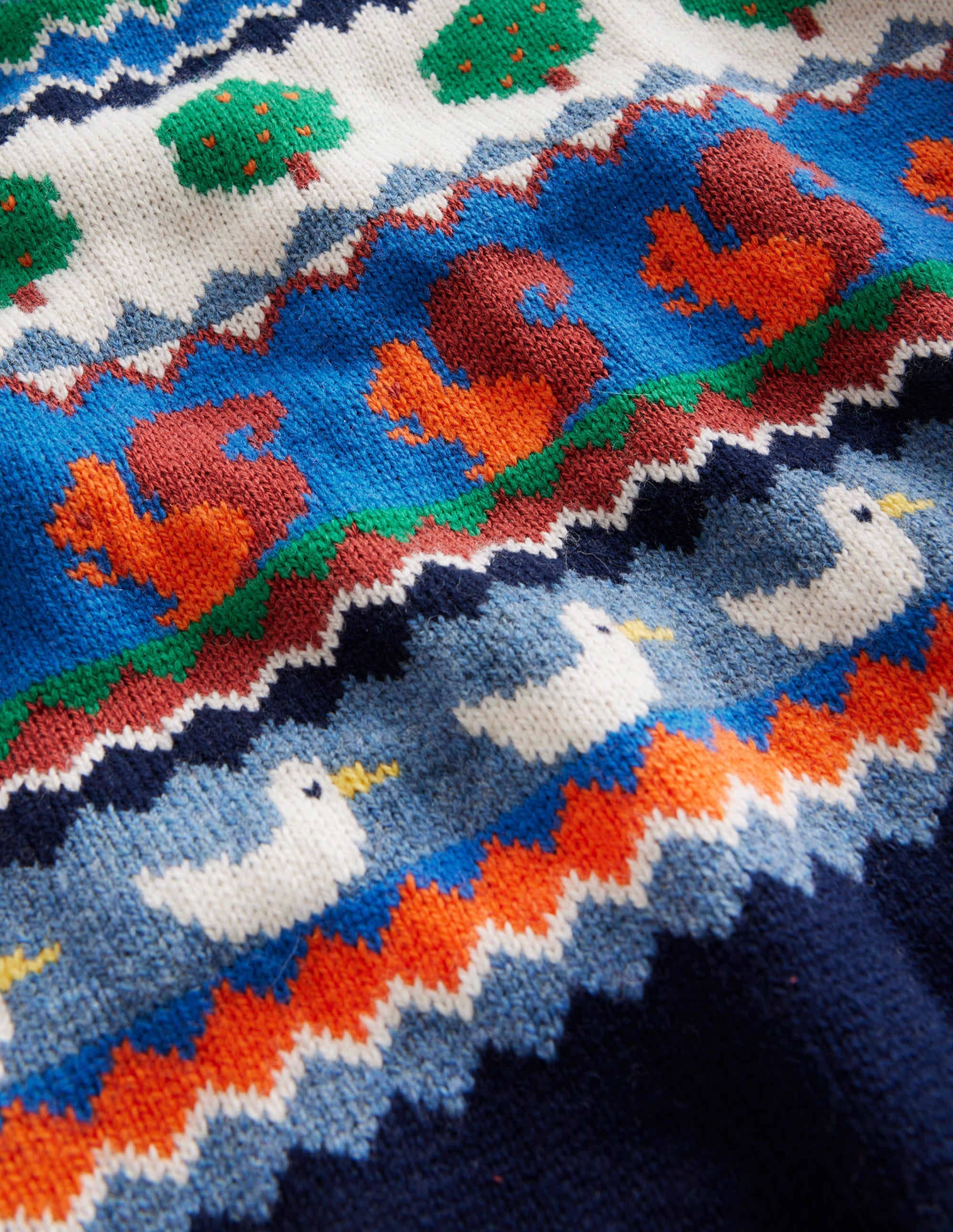 Durchgehender Fair-Isle-Pullover-Bunt Natur Fair-Isle - Image 3