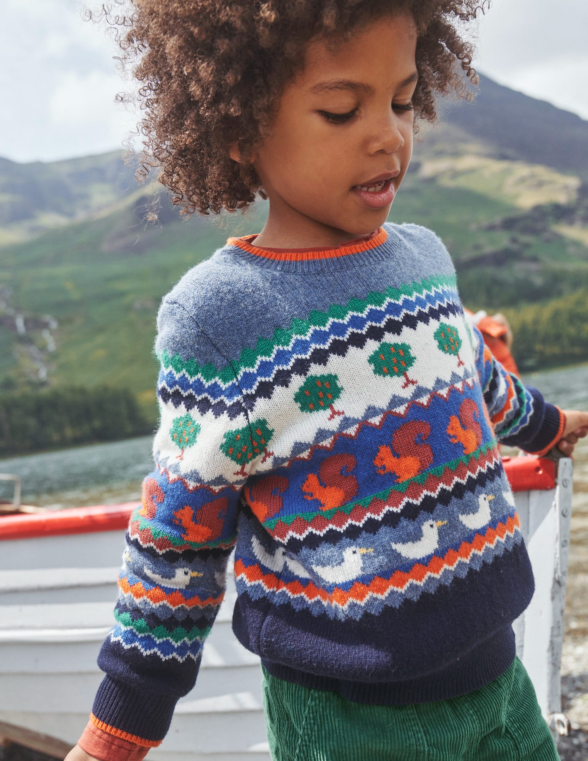 Durchgehender Fair-Isle-Pullover-Bunt Natur Fair-Isle - Image 4