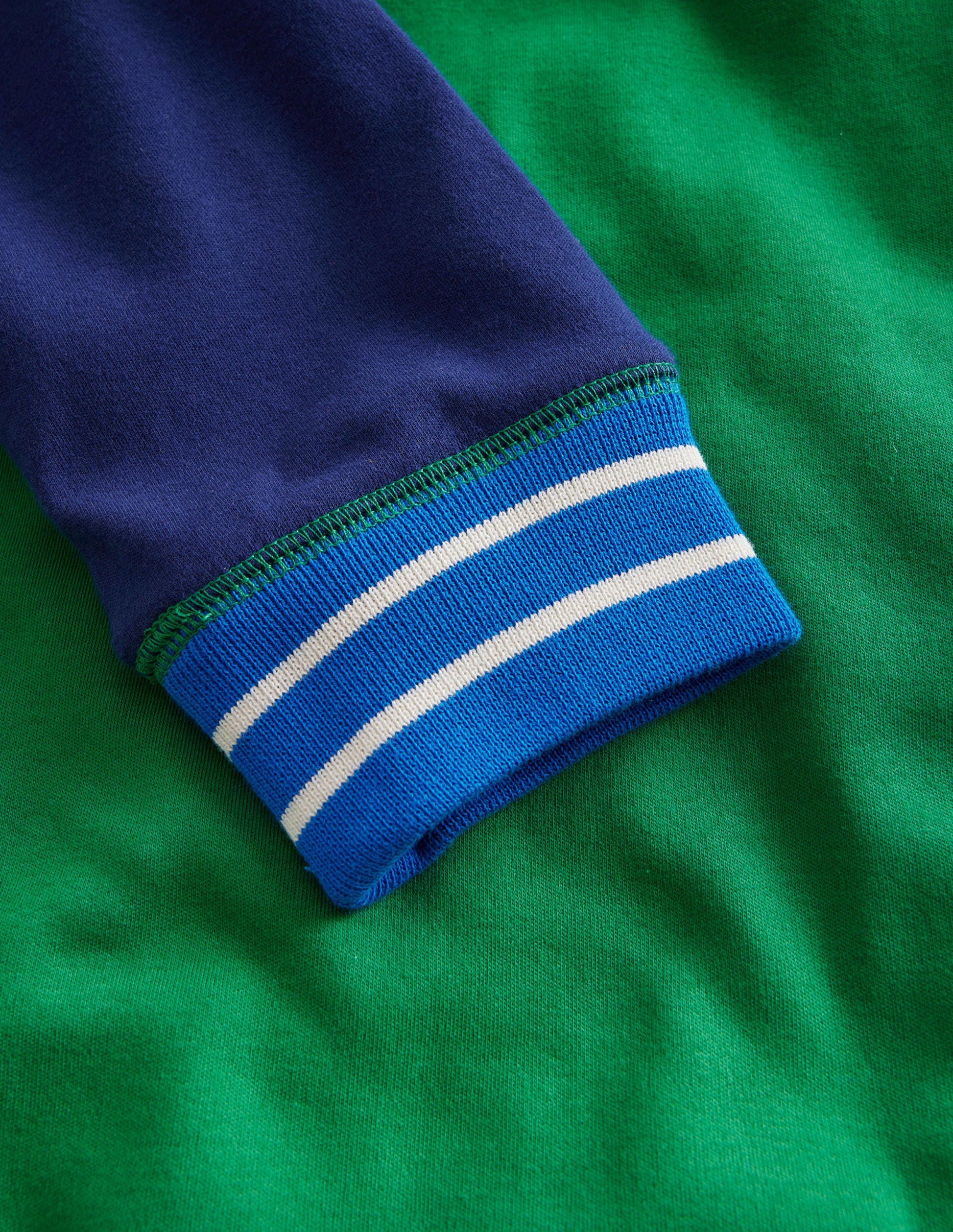 T-shirt ultra-doux à manches raglan-Bleu marine universitaire/bleu égyptien-3