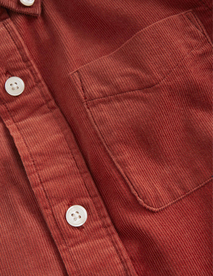 Cord Shirt-Roasted Chestnut