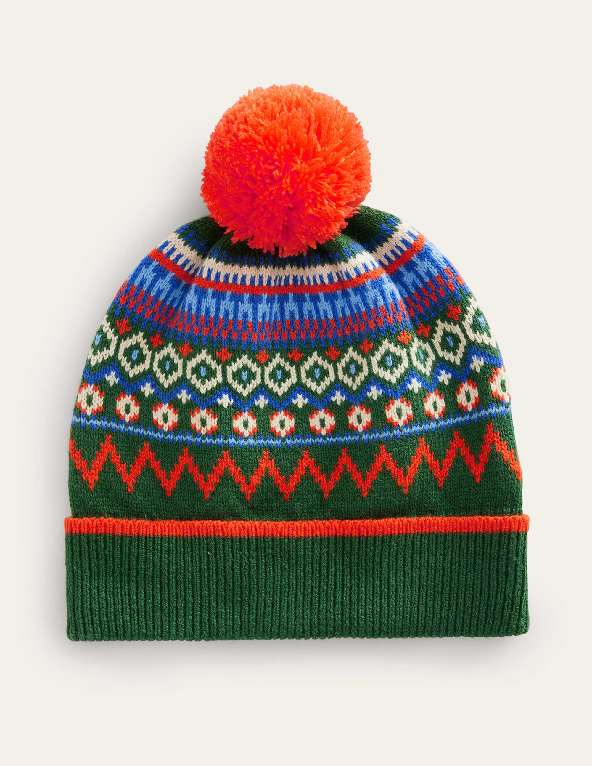 Fair-Isle-Strickmütze-Monster-Grün - Image 1