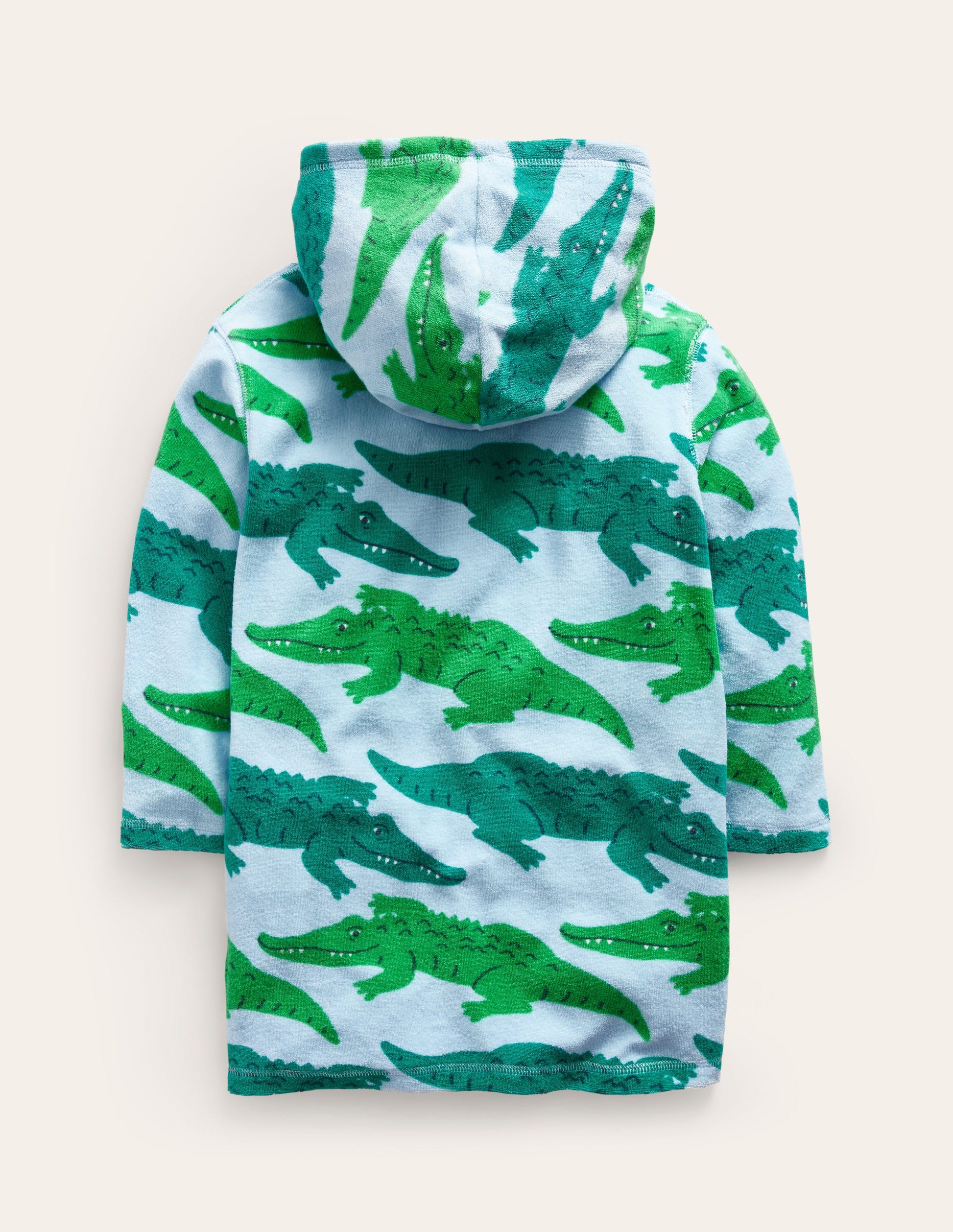 Poncho en éponge-Crocodiles vert vif-2