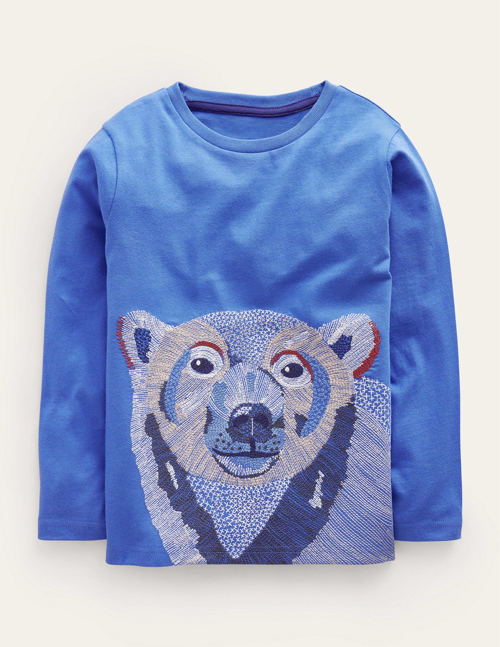 Superstitch T-shirt-Delft Blue Polar Bear-1