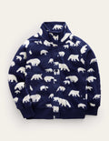Kuschelige Fleecejacke-Marineblau Eisbären