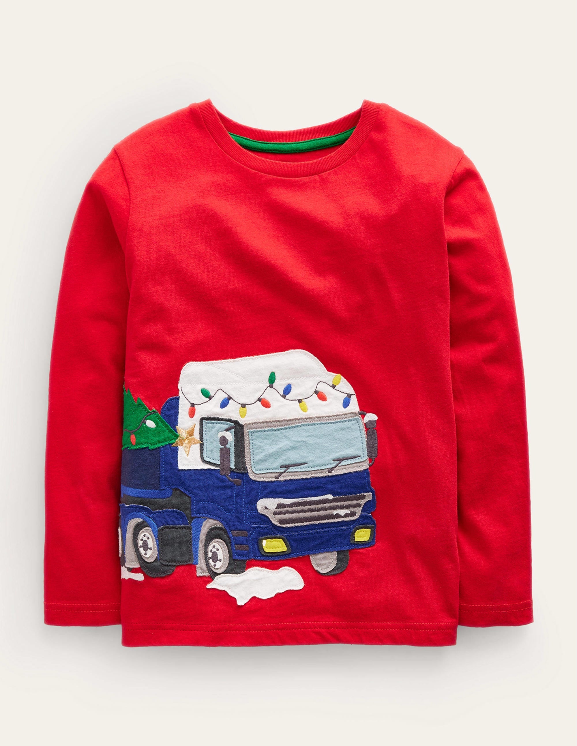 Truck Appliqué T-shirt-Rockabilly Red Tree - Image 1