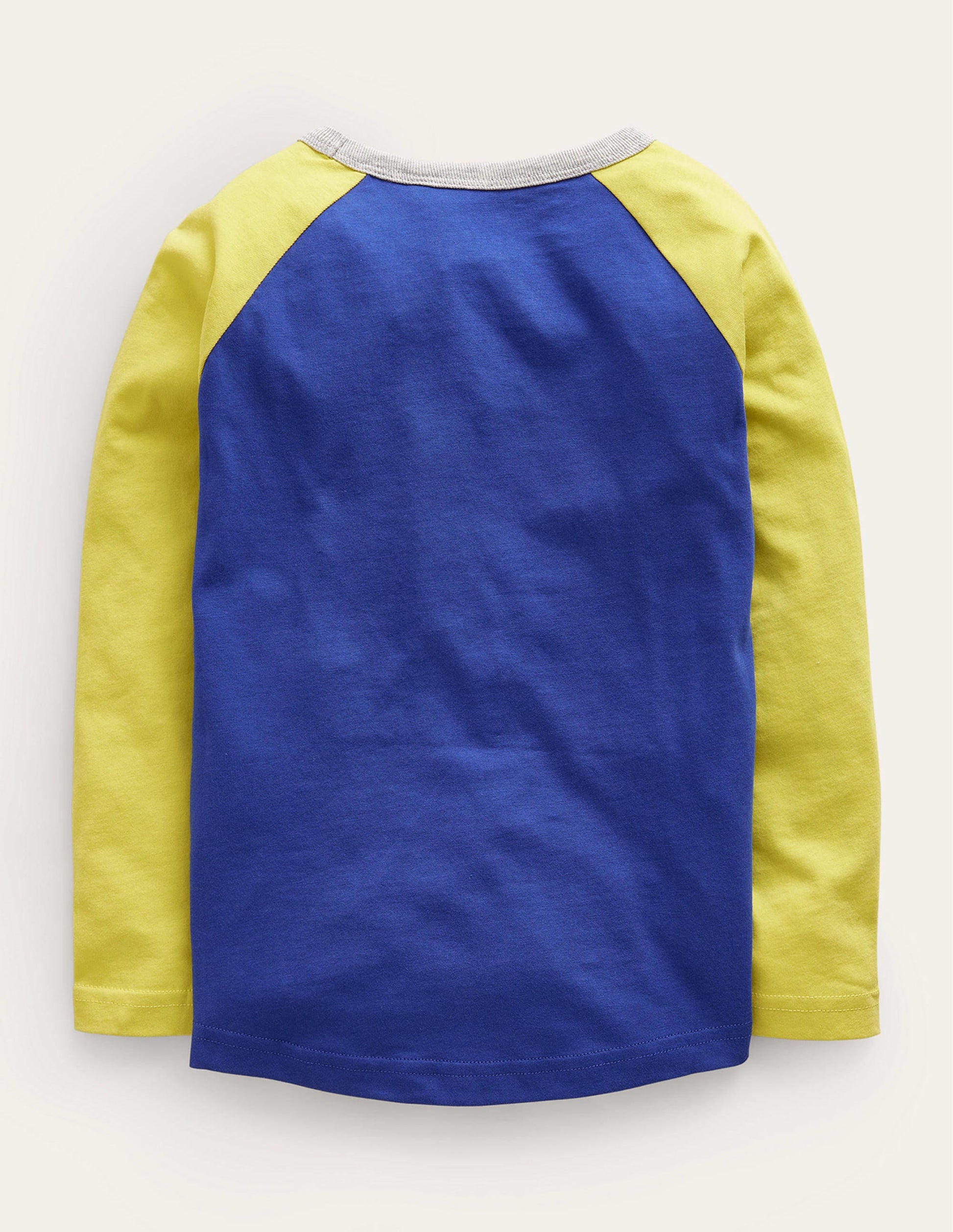Lern-T-Shirt mit Grafik-Dunkles Kobaltblau/Stachelbeergelb-2