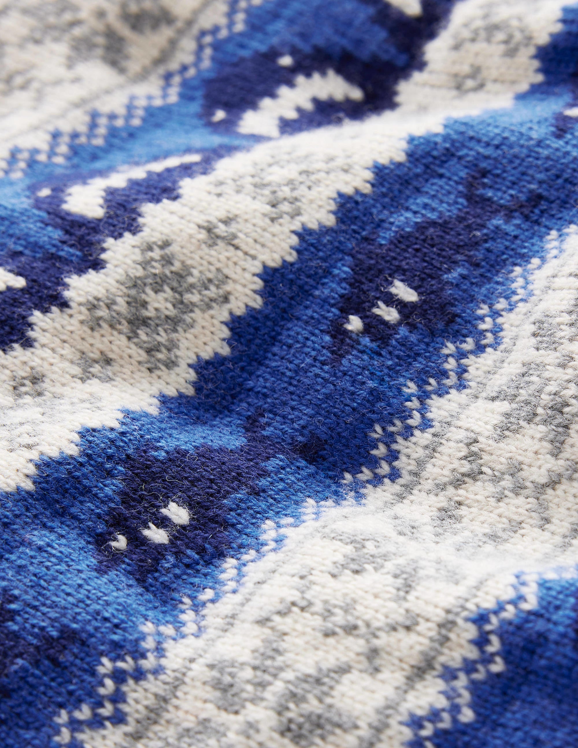 All Over Fair Isle Jumper-Dark Cobalt Sharks - Image 3