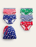 5 slips-Bonhomme de neige multi