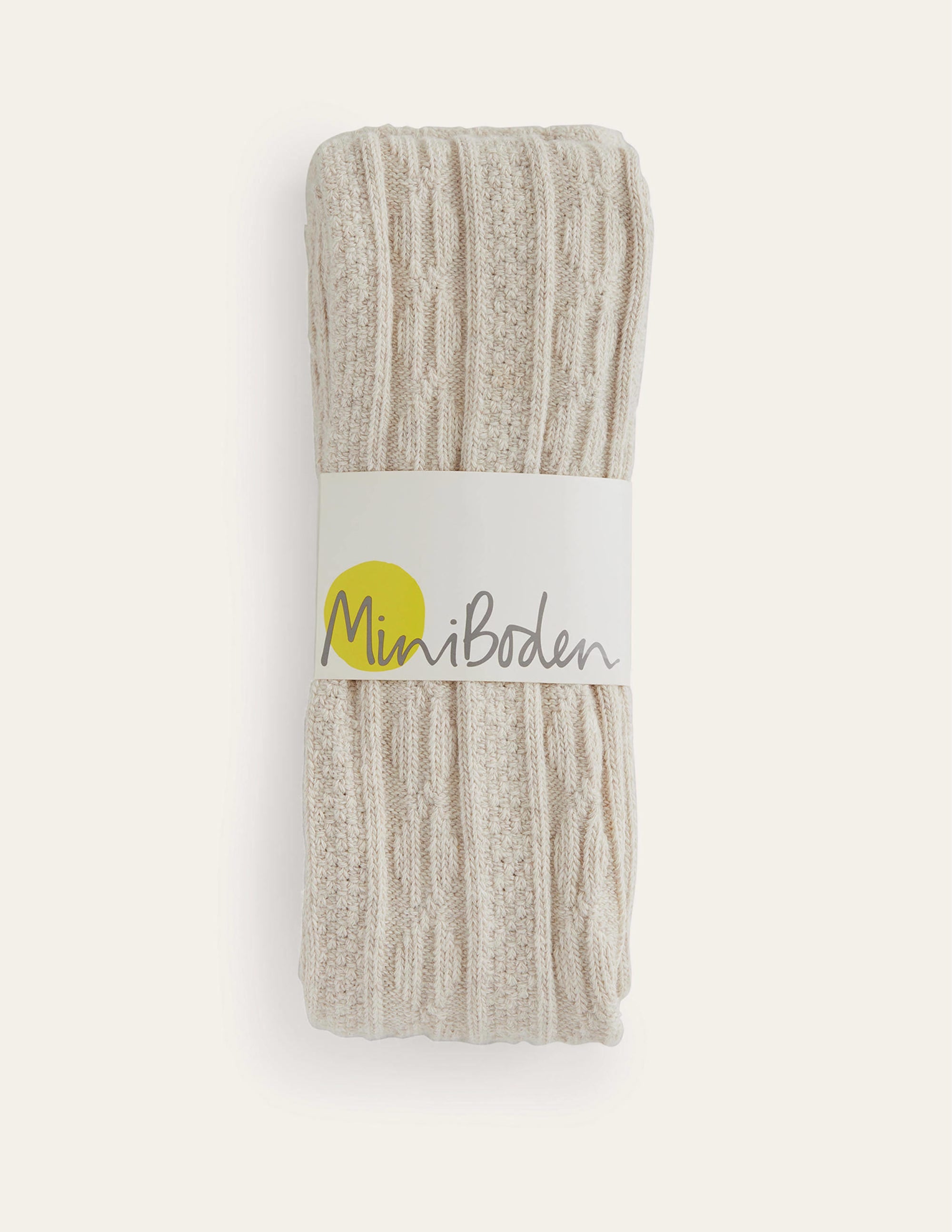 Collant en maille torsadée sans pieds-Avoine chine - Image 2