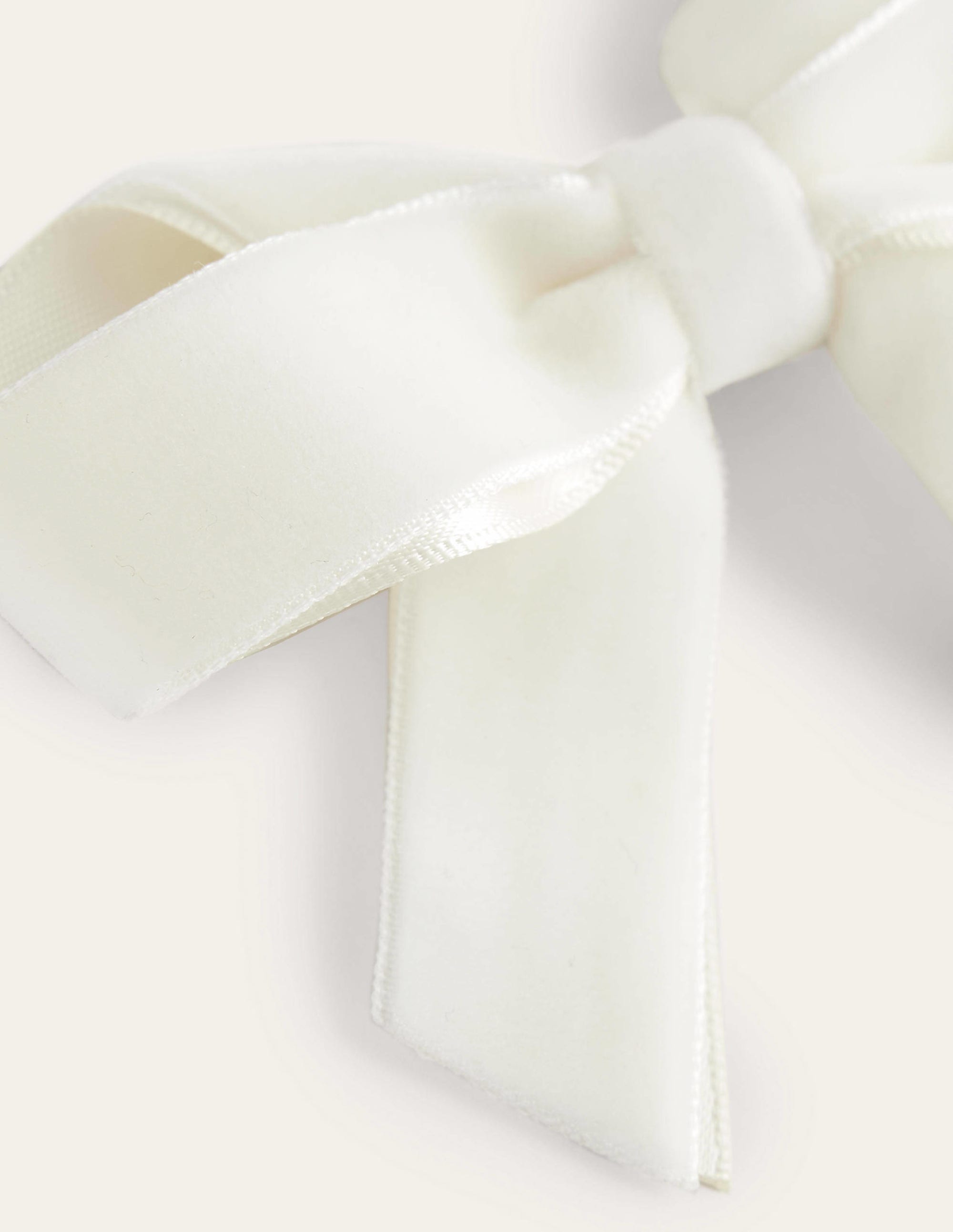 Große Haarspange mit Schleife-Ivory and Navy Spot - Image 2