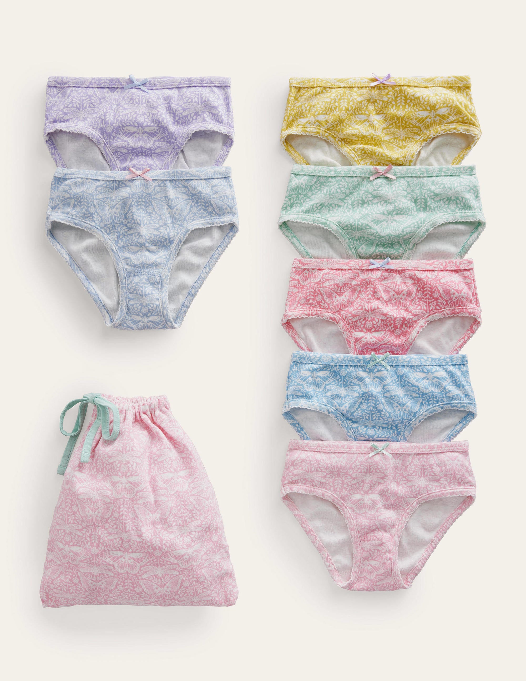 7 culottes-Papillons multi - Image 1