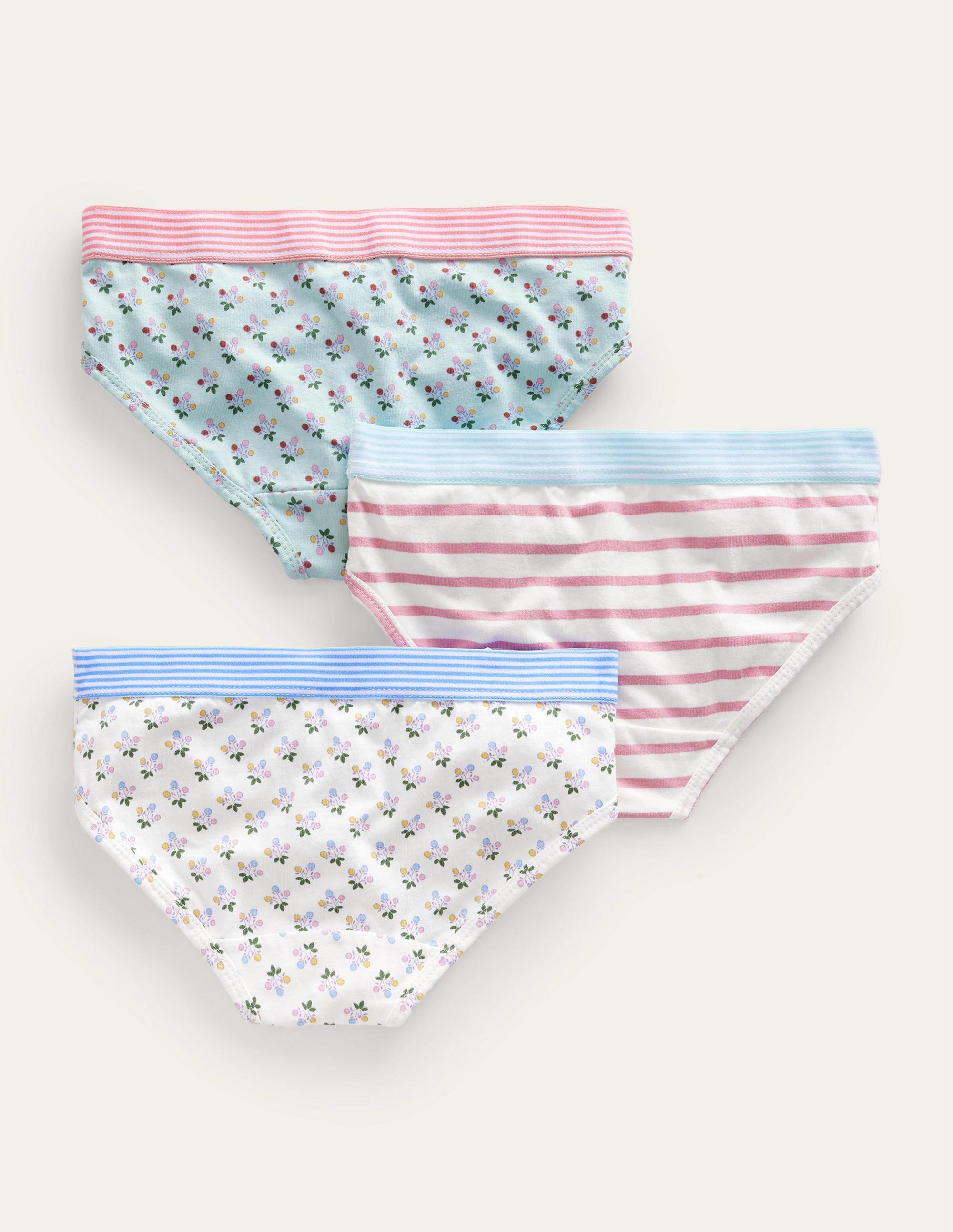 Unterhosen im 3er-Pack-Naturweiß Kleiner Blumenstrauß - Image 2