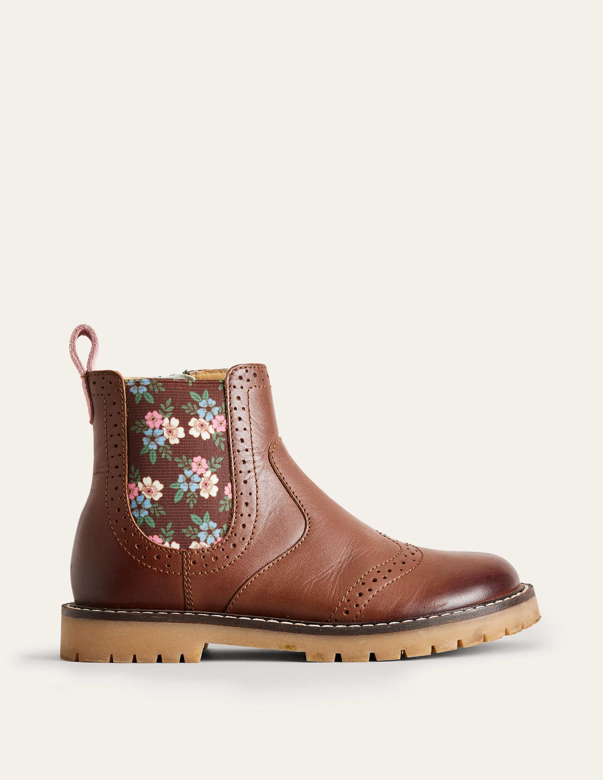 Bottines Chelsea en cuir-Fauve - Image 1