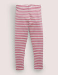 Lustige superweiche Leggings-Kirschblütenrosa/Naturweiß, Gestreift