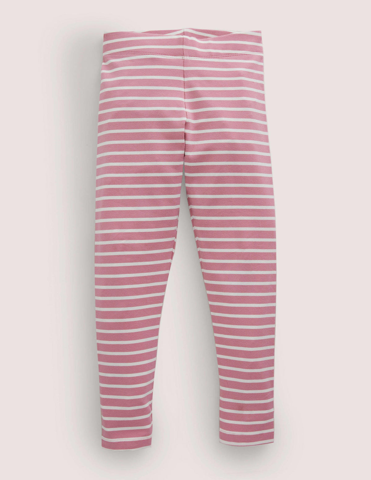 Lustige superweiche Leggings-Kirschblütenrosa/Naturweiß, Gestreift - Image 1