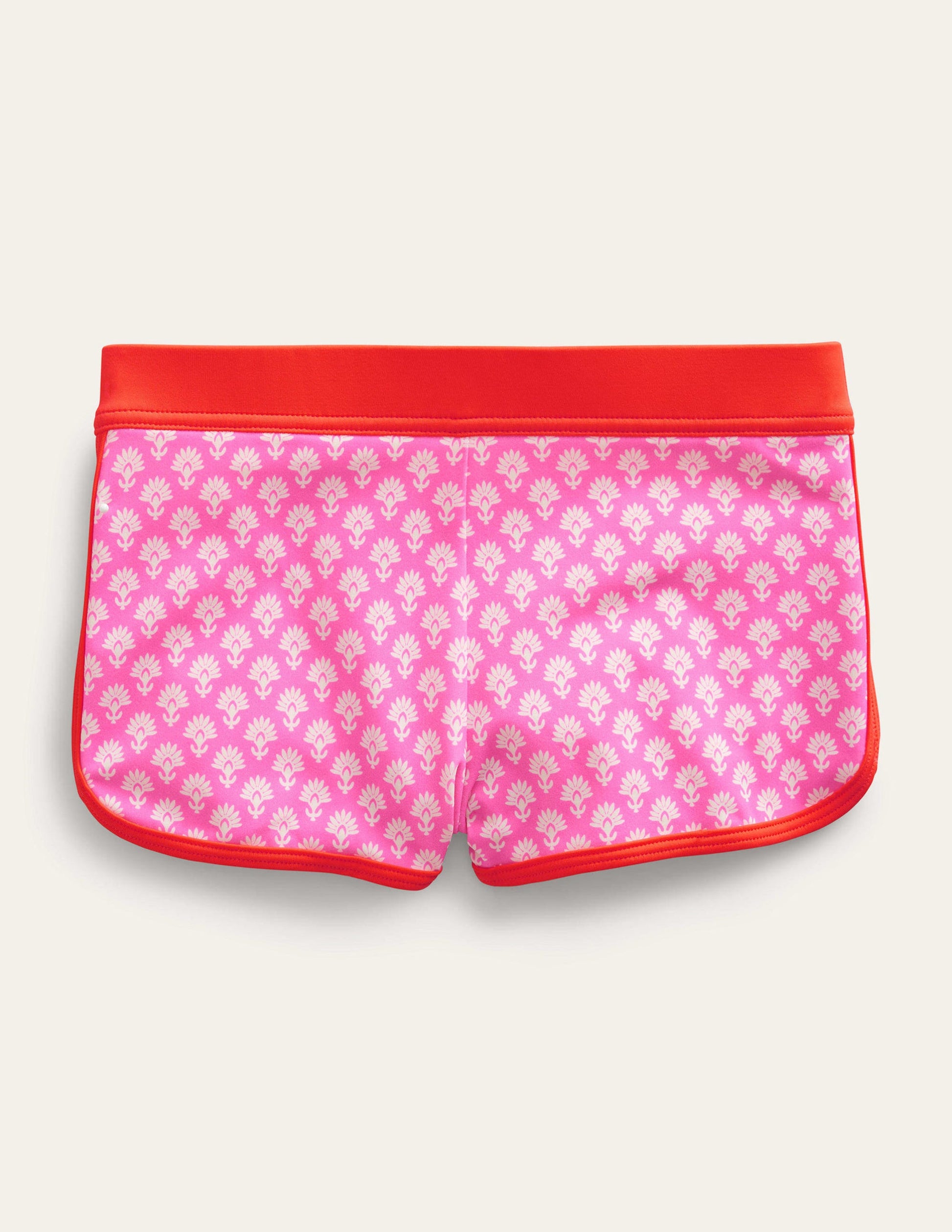Short de bain à motif-Feu d'artifice, Motif Woodblock-1
