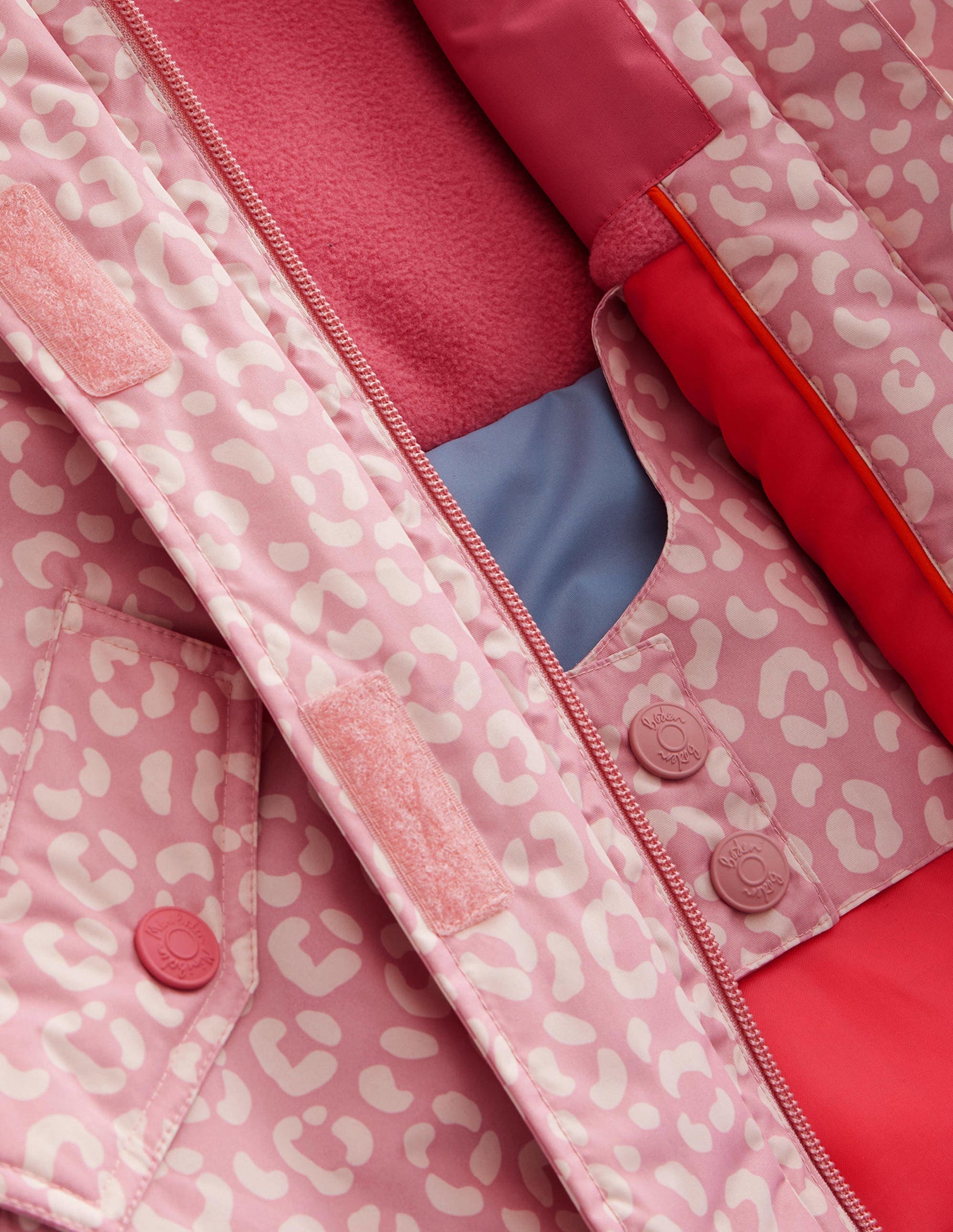 Veste imperméable pour tous les temps-Léopard rose-3