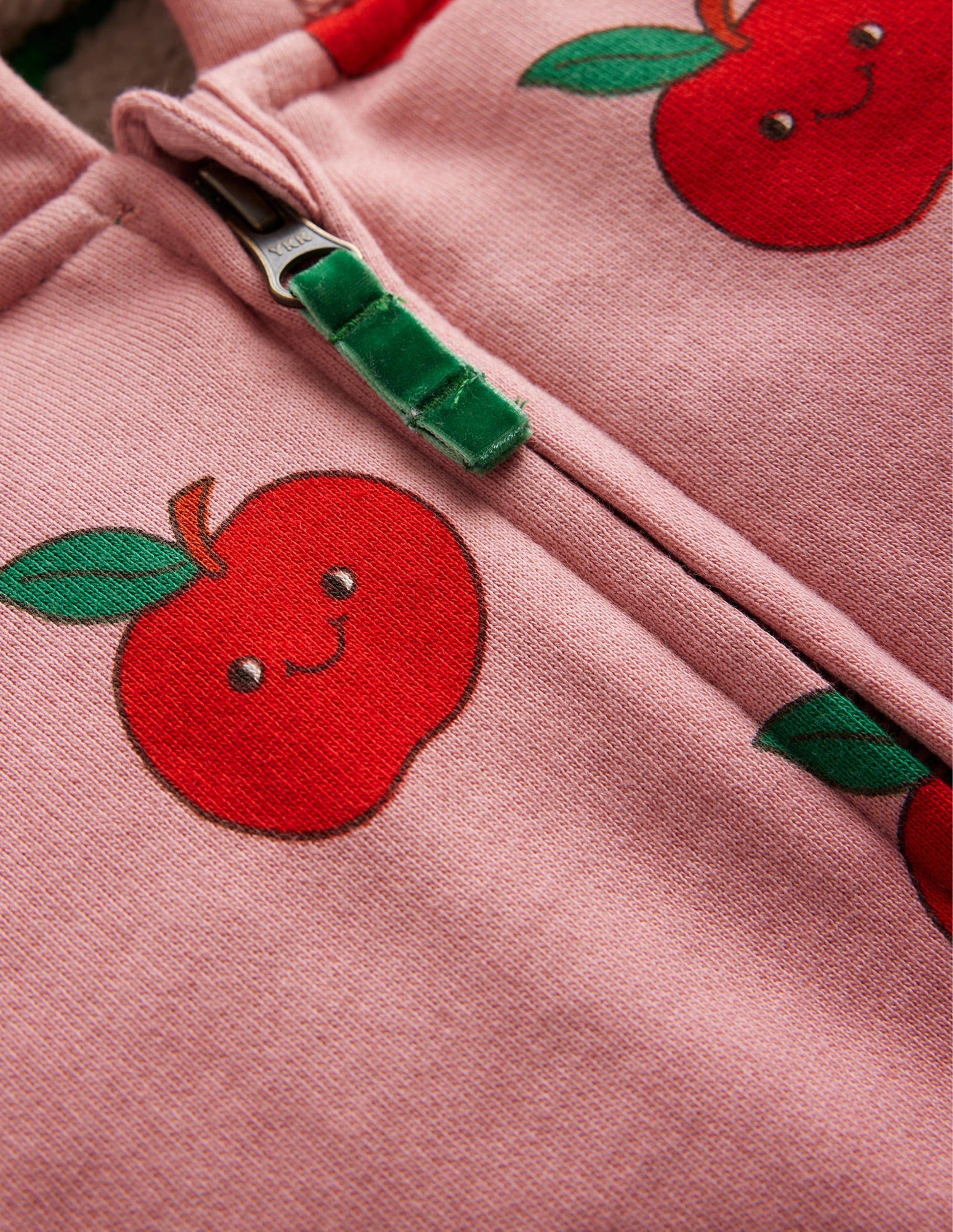 Kapuzenpulli mit Zottelfutter-Französisches Rosa Äpfel-3