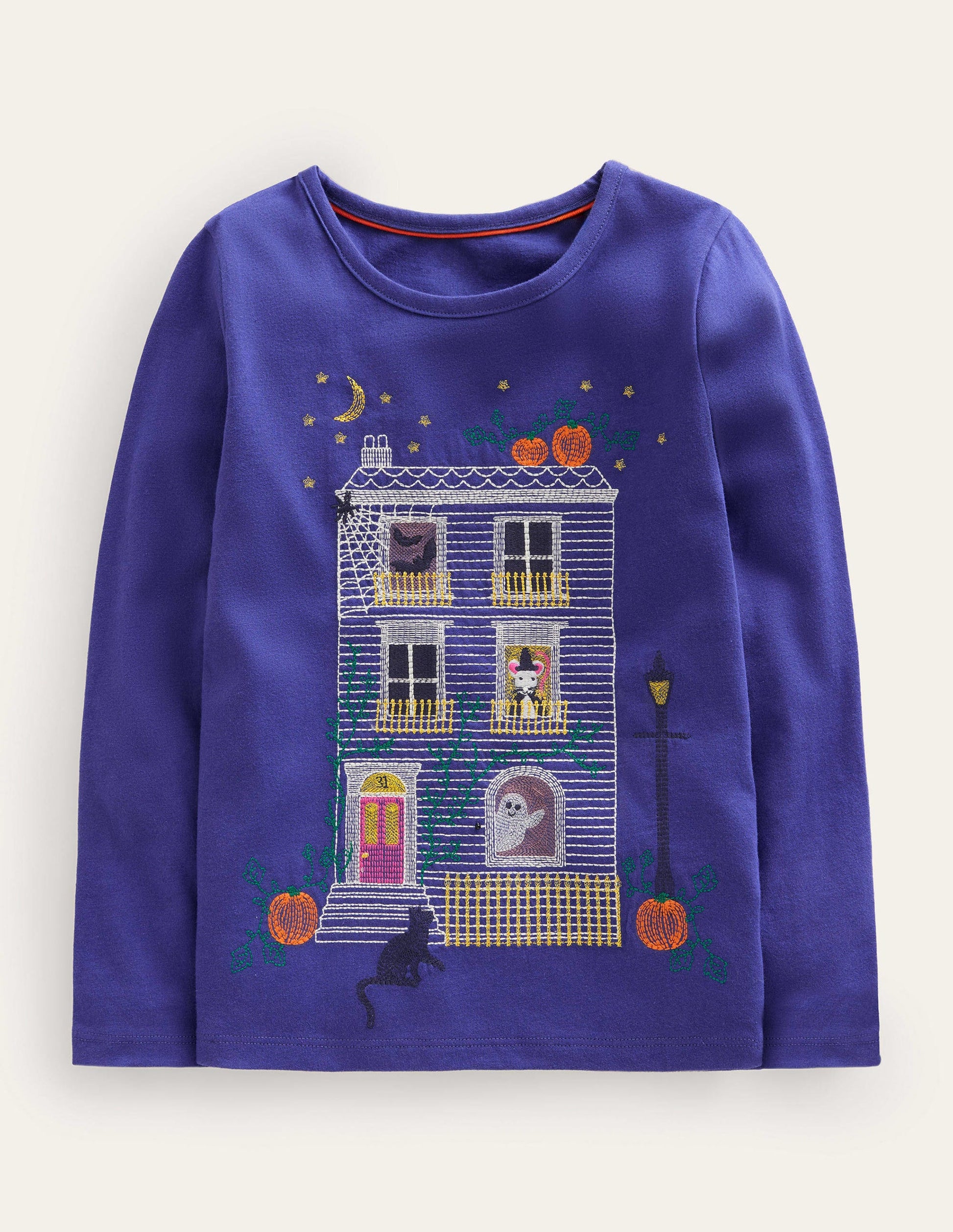 T-Shirt mit Superstitch-Steuerbord Blau Spukhaus-1
