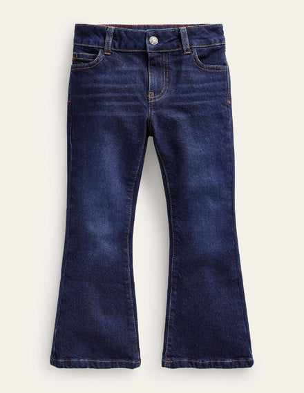 Ausgestellte Jeans-Dunkle Waschung