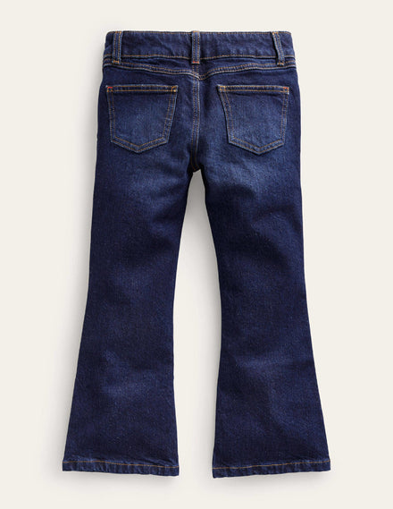 Ausgestellte Jeans-Dunkle Waschung