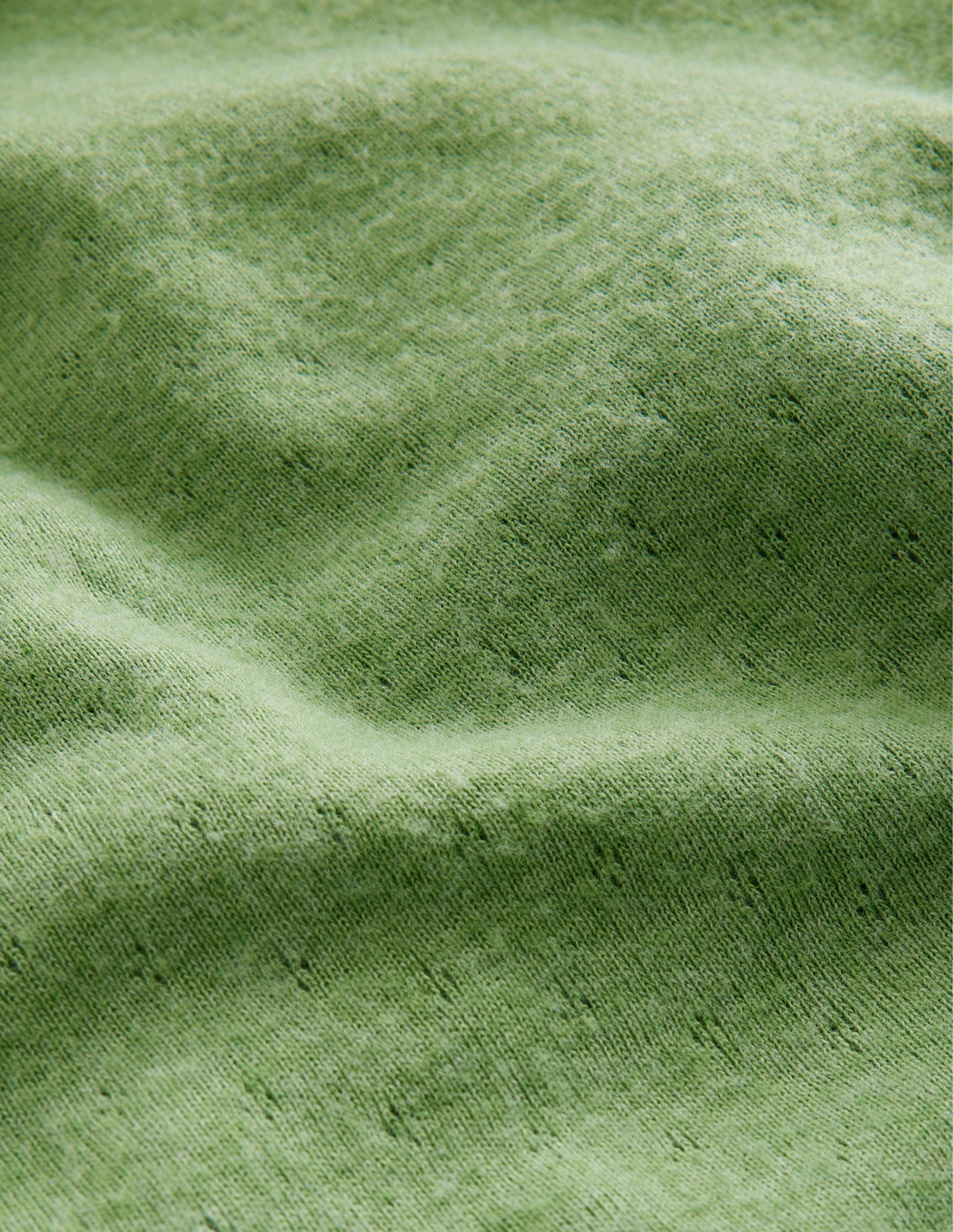 Top manches longues en pointelle-Vert lierre anglais - Image 3