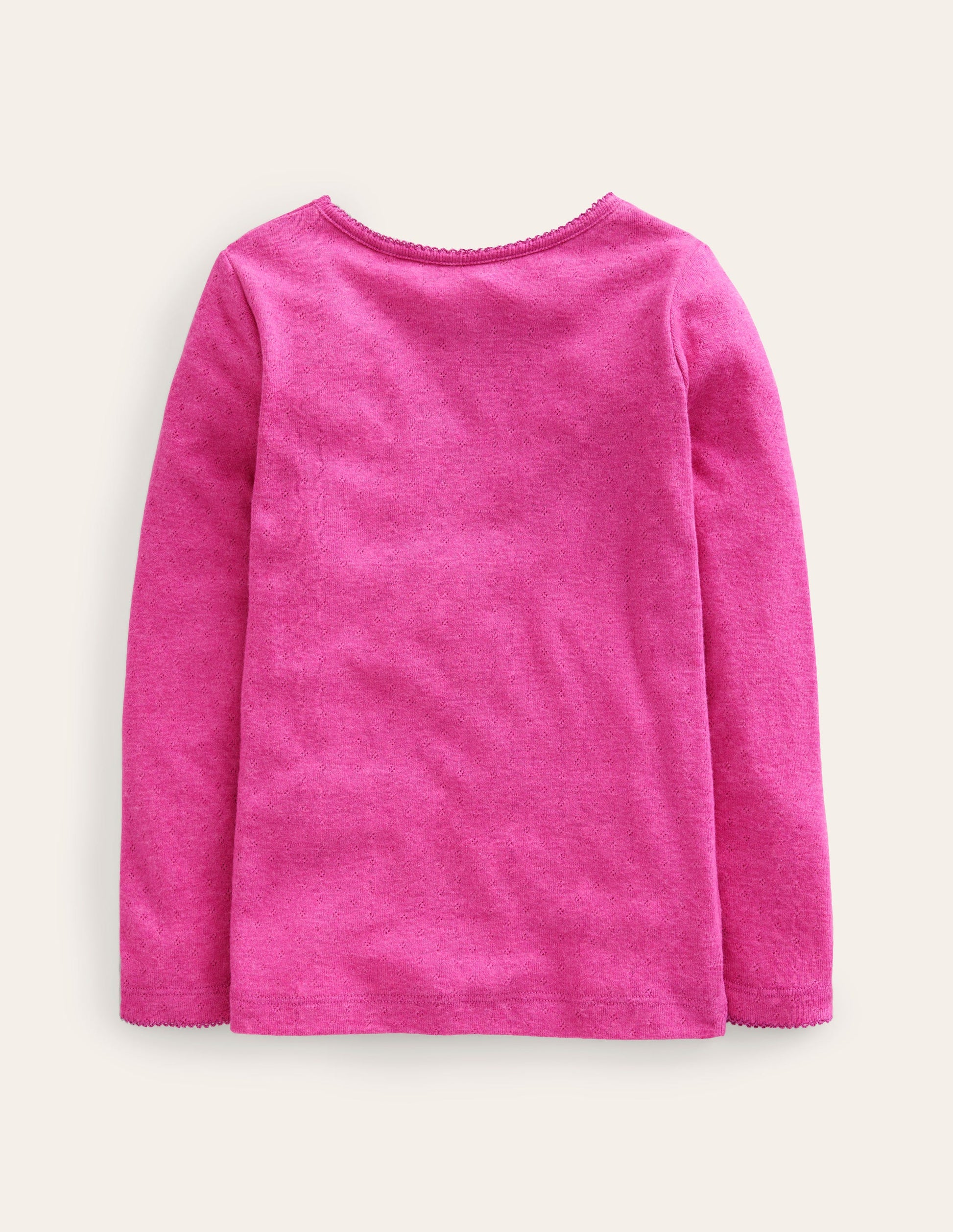 Langärmeliges Oberteil mit Pointelle-Muster-Phlox-Rosa-2