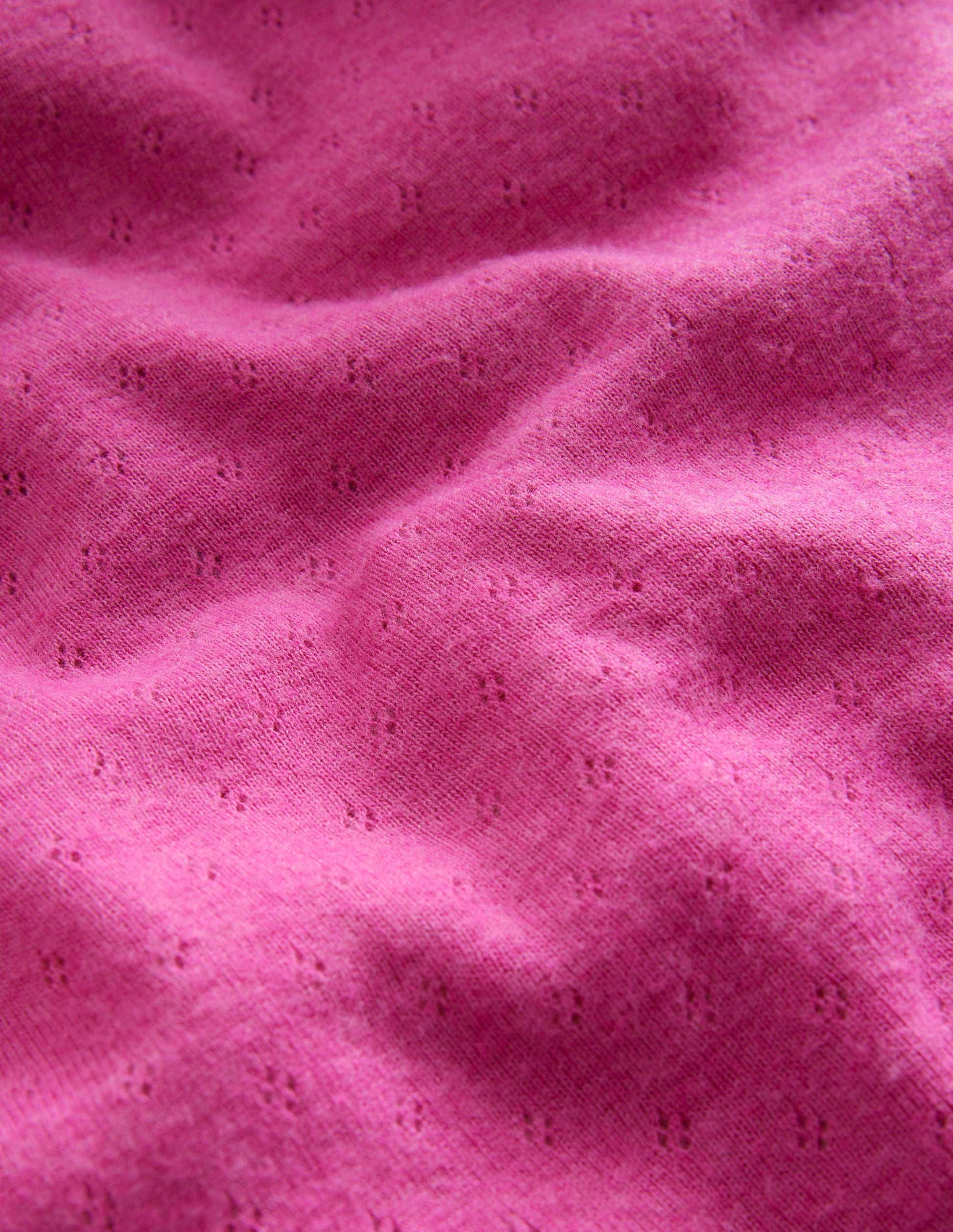 Langärmeliges Oberteil mit Pointelle-Muster-Phlox-Rosa-3
