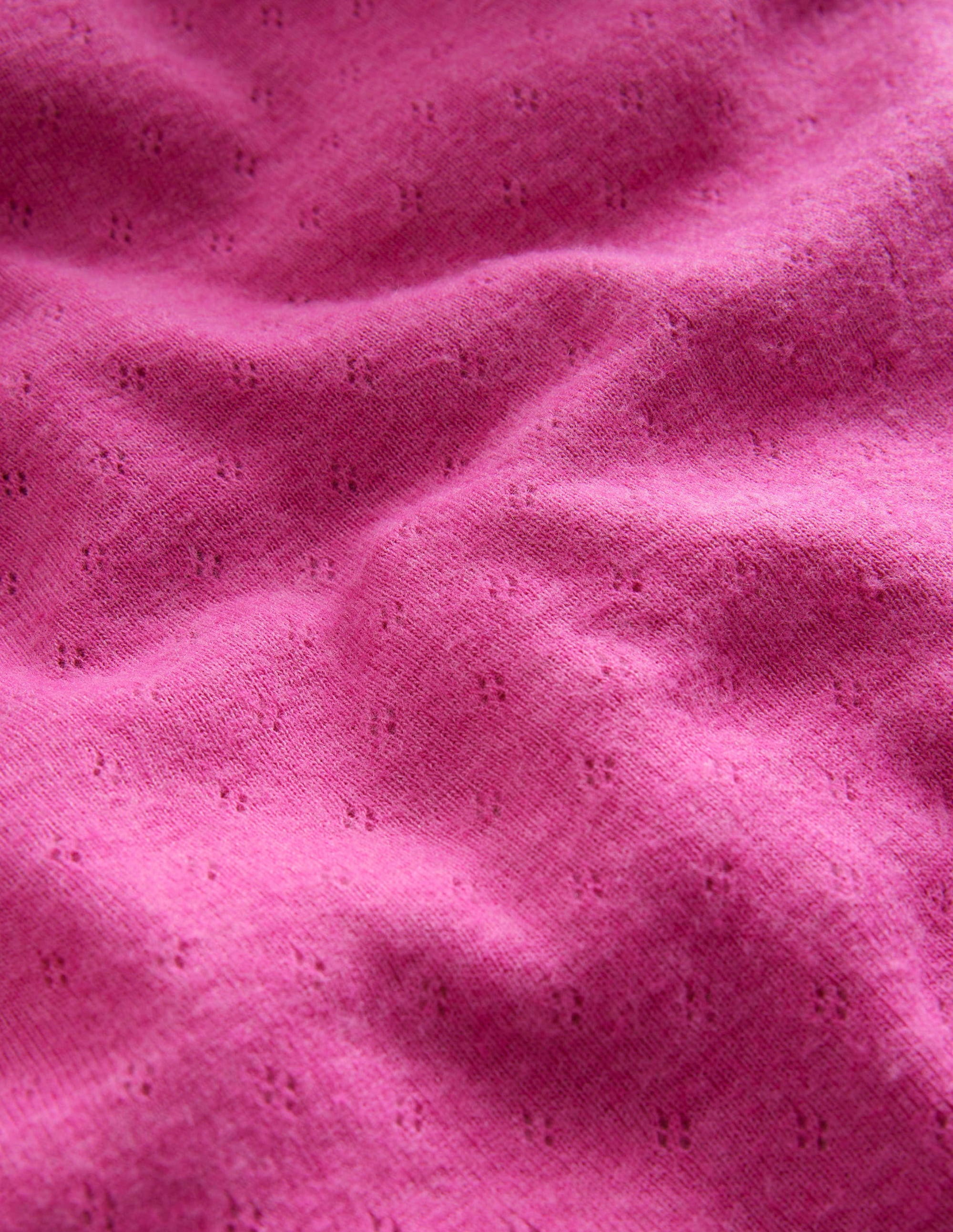 Langärmeliges Oberteil mit Pointelle-Muster-Phlox-Rosa - Image 3