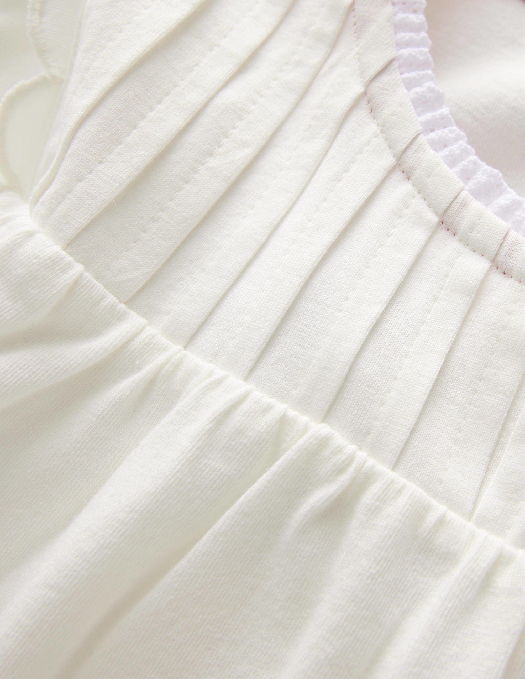 Langärmliges Oberteil mit Muschel-Detail-Naturweiß - Image 3