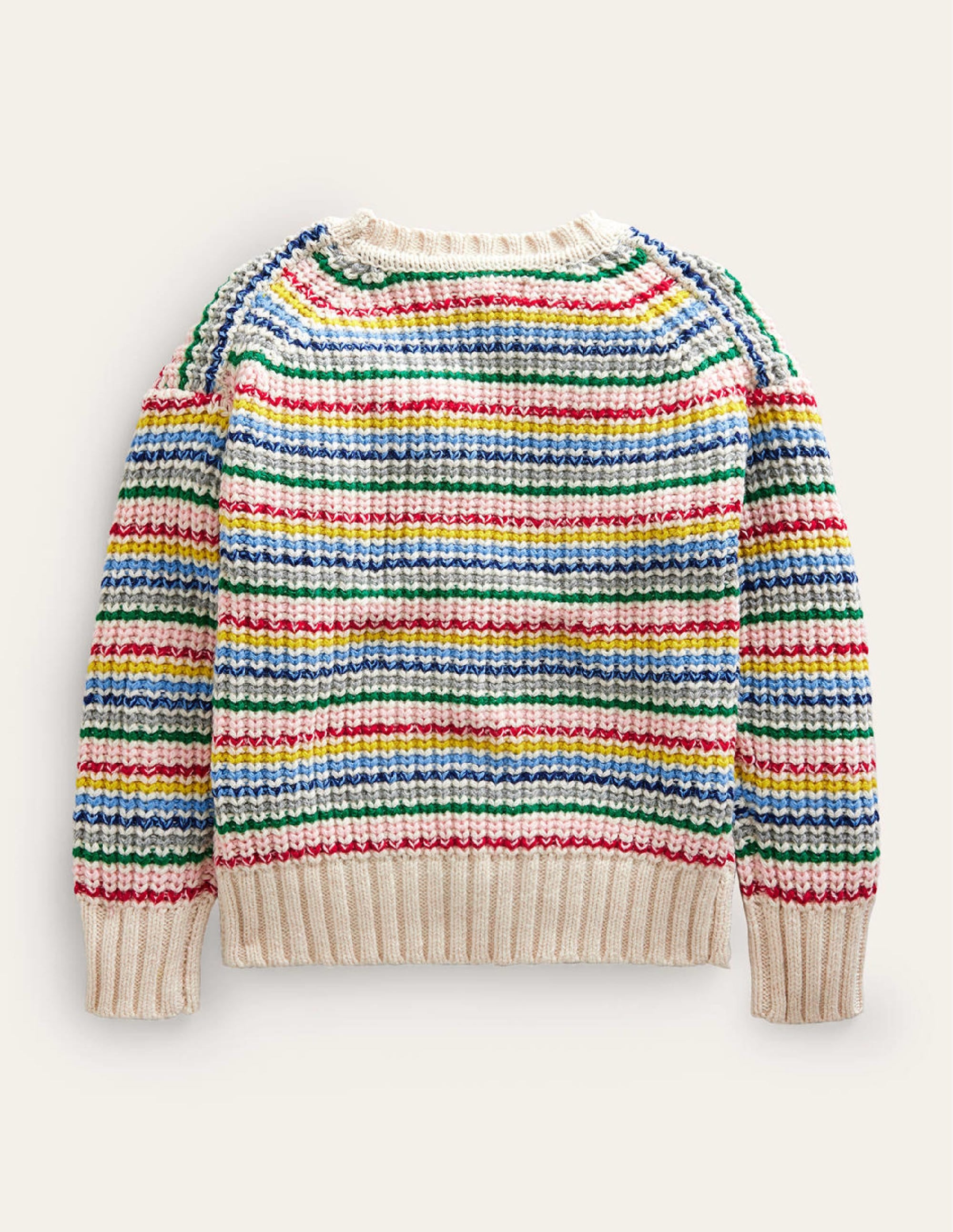 Pull épais rayé-Rayé multi ivoire - Image 2