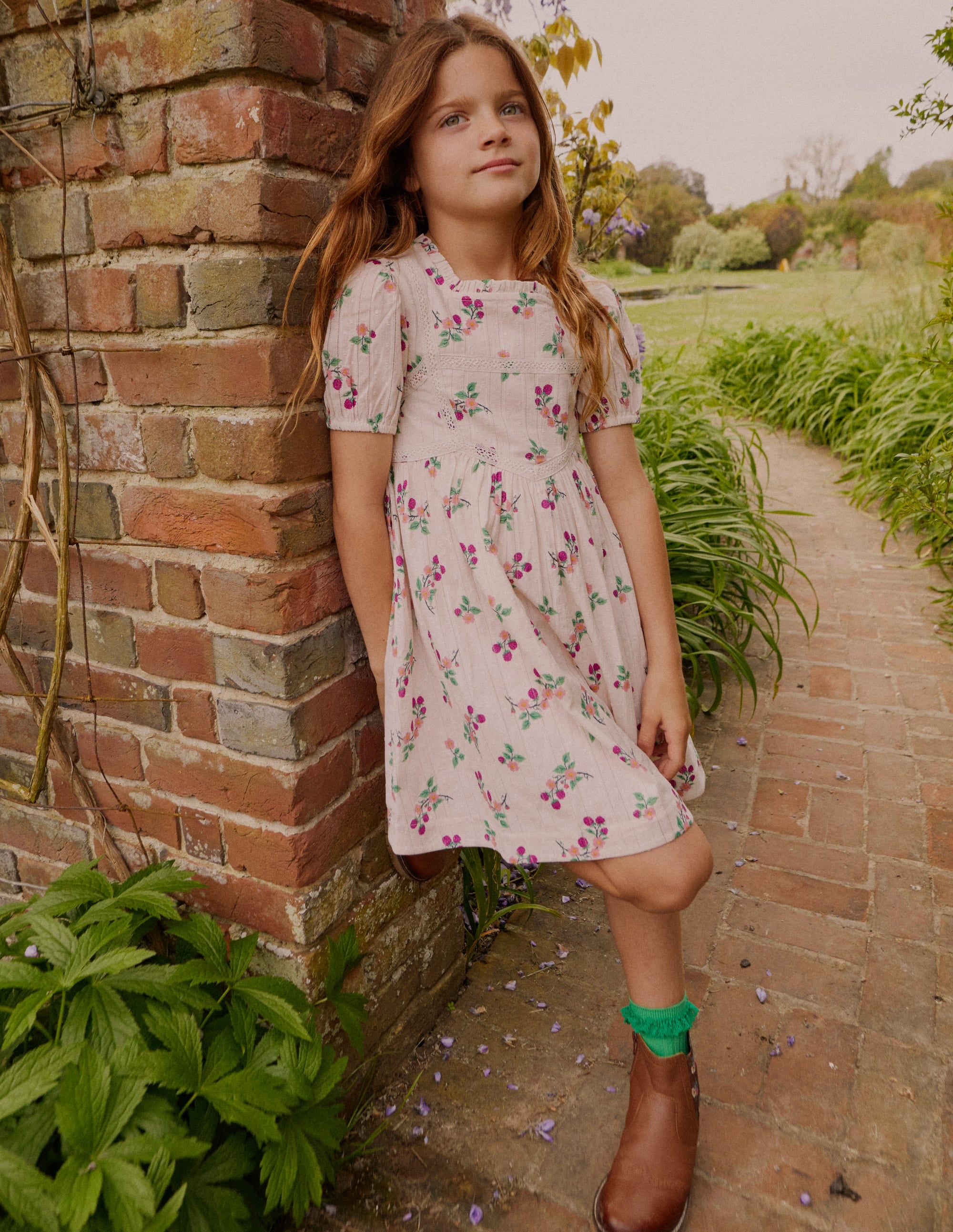 Besticktes Spitzenkleid-Vanilleschote Brombeere Weinrebe - Image 4