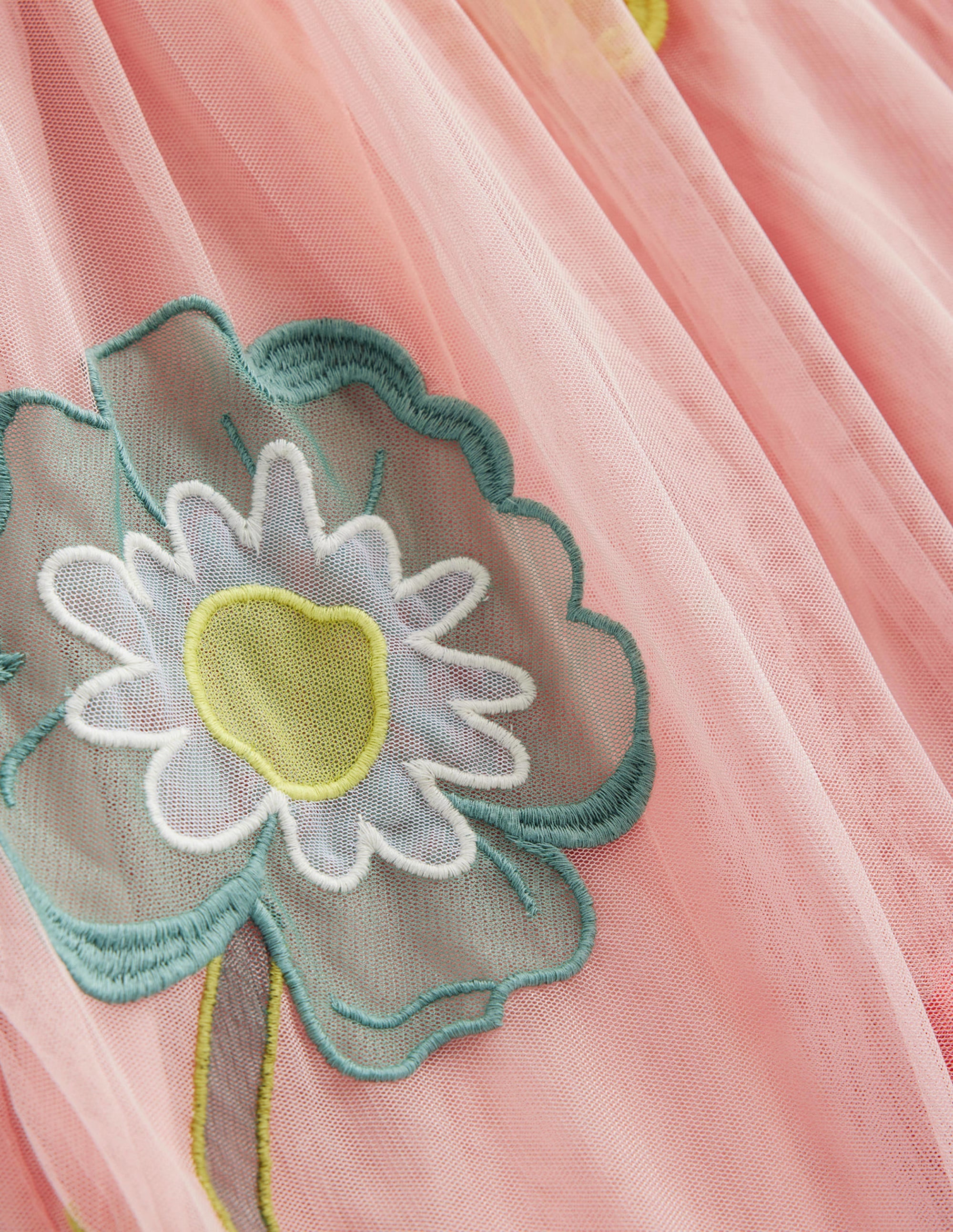 Tüllkleid mit Applikation-Provence Altrosa - Image 3
