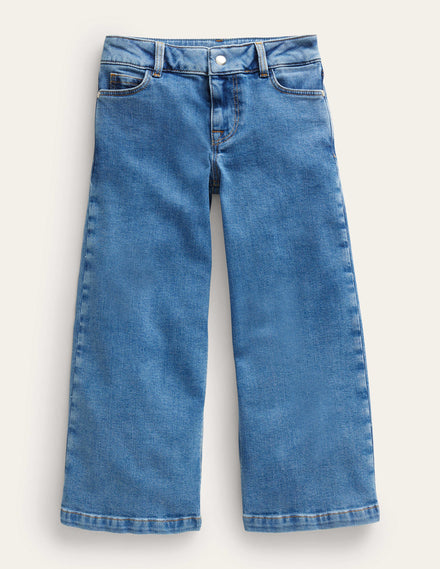 Hose mit weitem Bein-Medium Vintage Blau