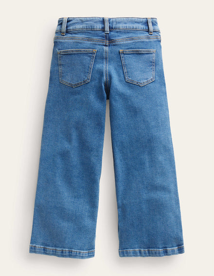 Hose mit weitem Bein-Medium Vintage Blau