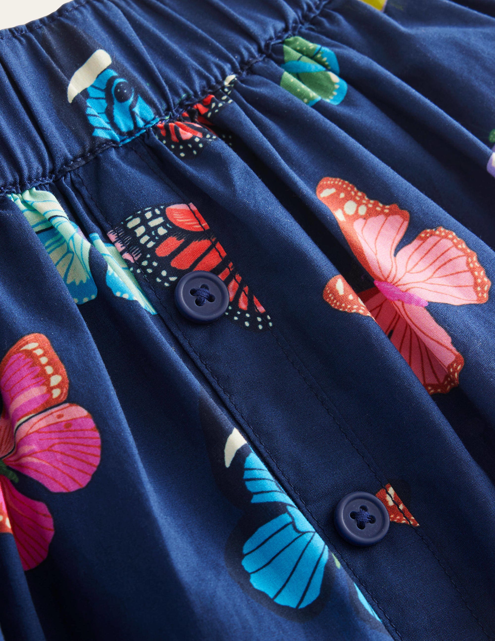 Wallender Rock zum Hineinschlüpfen-Schuluniform-Marineblau Schmetterlinge - Image 3