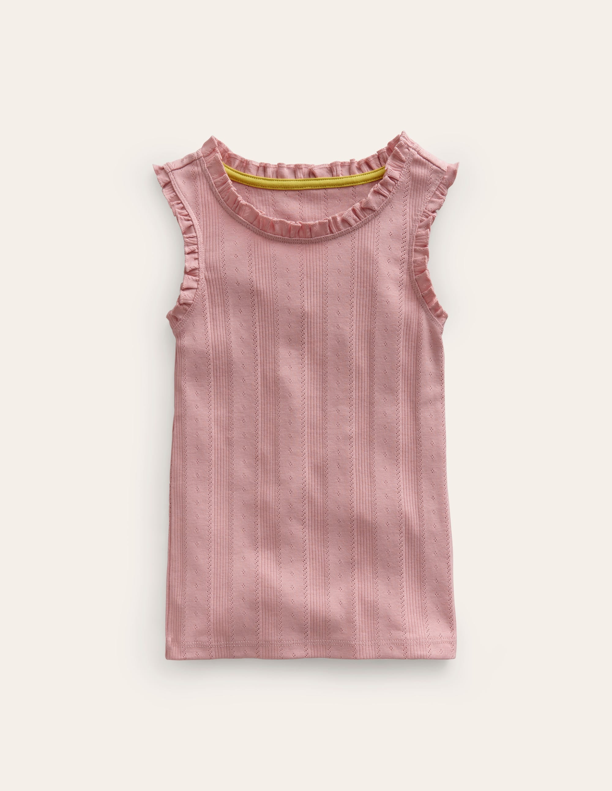 Débardeur en pointelle-Rose vintage - Image 1
