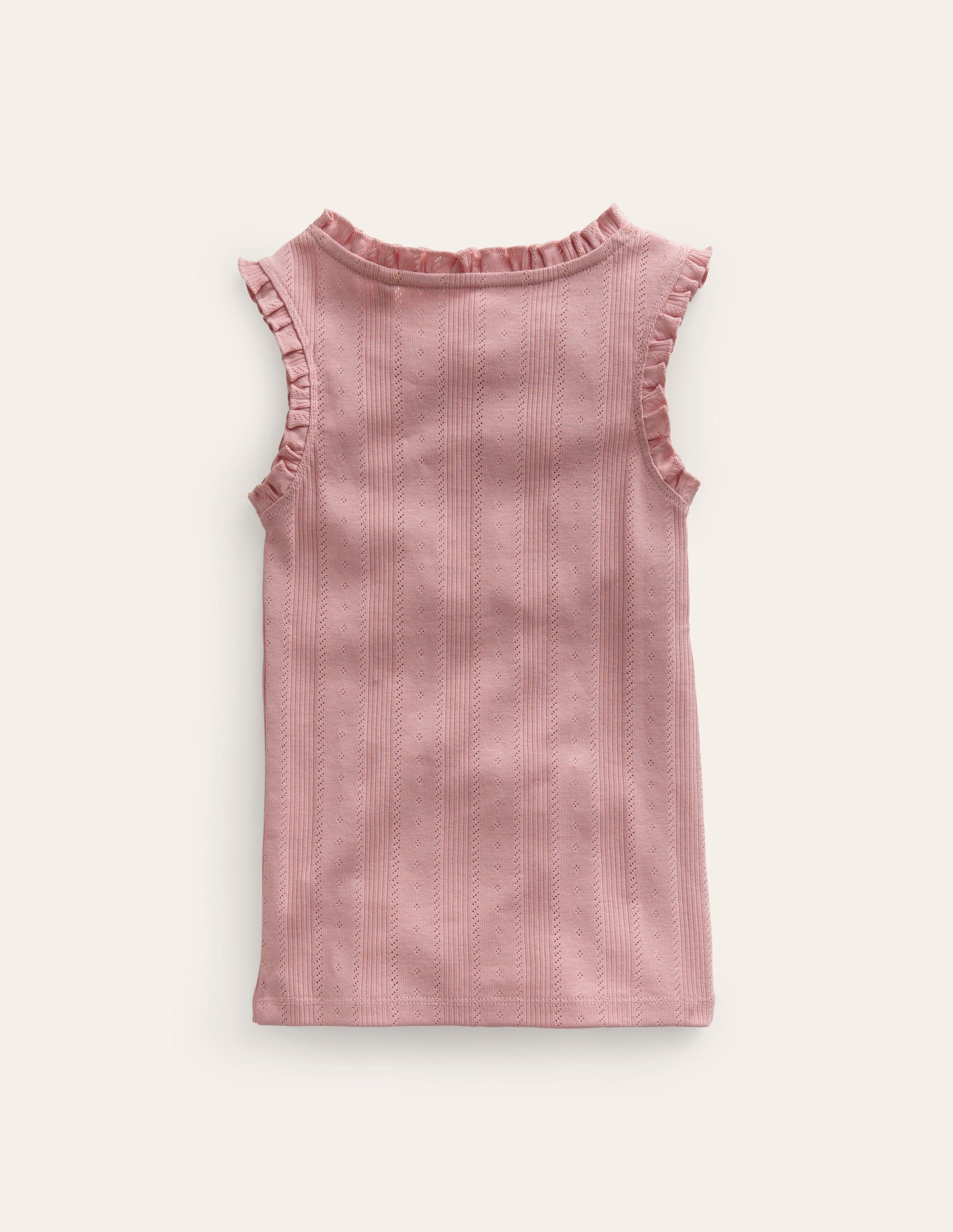 Débardeur en pointelle-Rose vintage-2