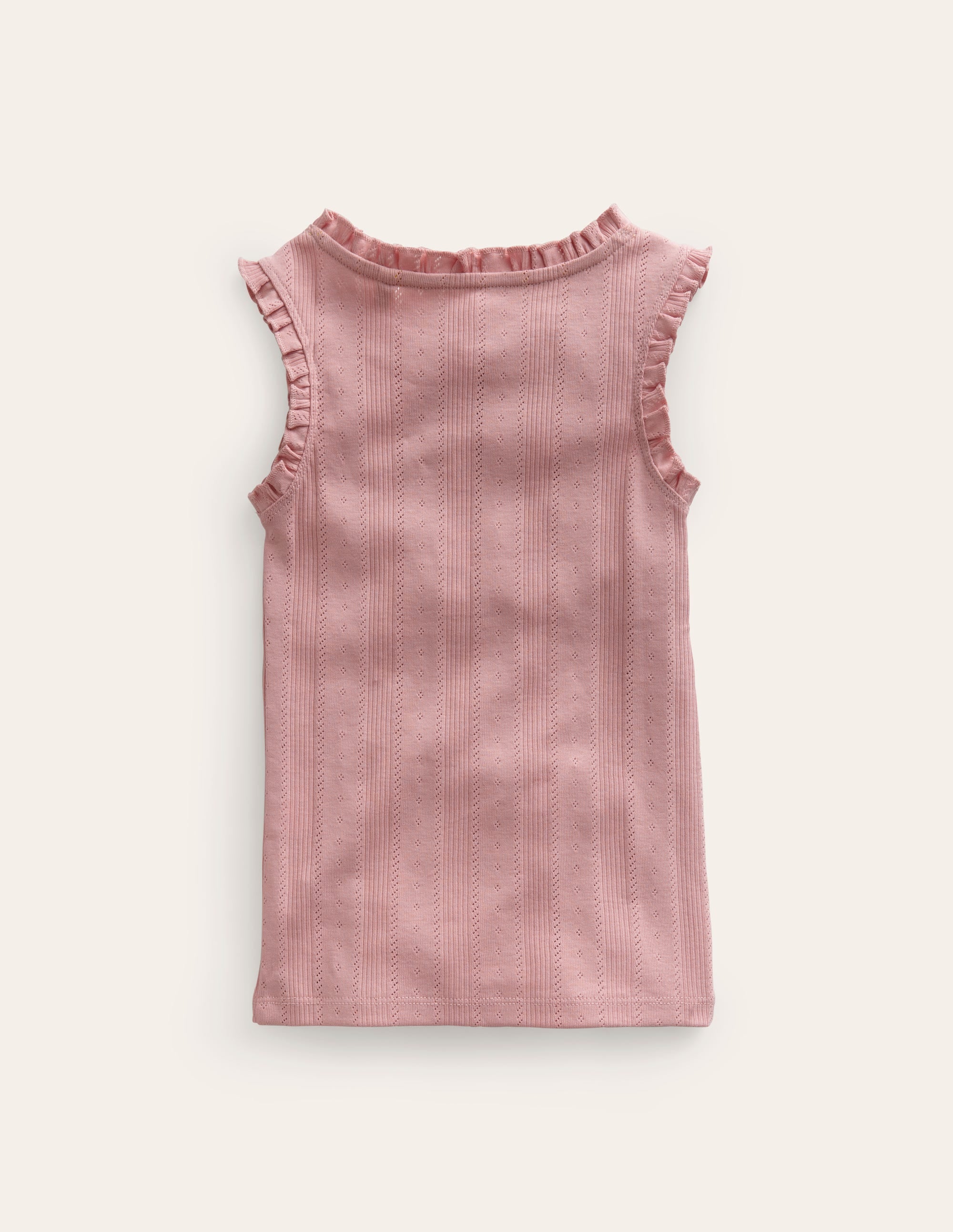 Débardeur en pointelle-Rose vintage - Image 2