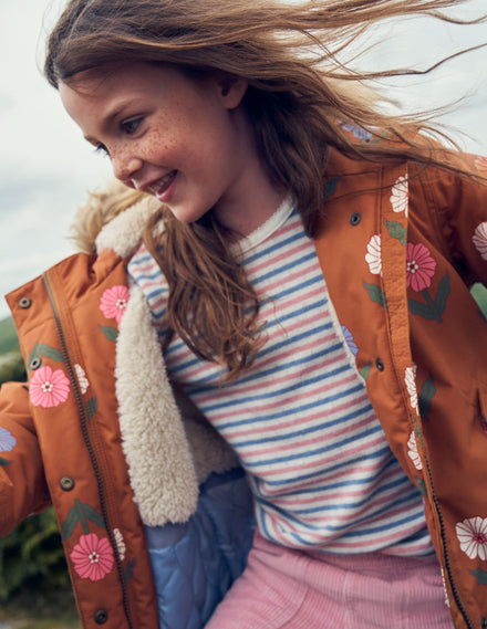 Authentischer Parka-Karamellbonbon Floral