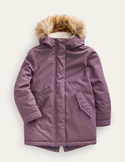 Authentischer Parka-Bergheidekraut-Lila