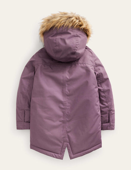 Authentischer Parka-Bergheidekraut-Lila