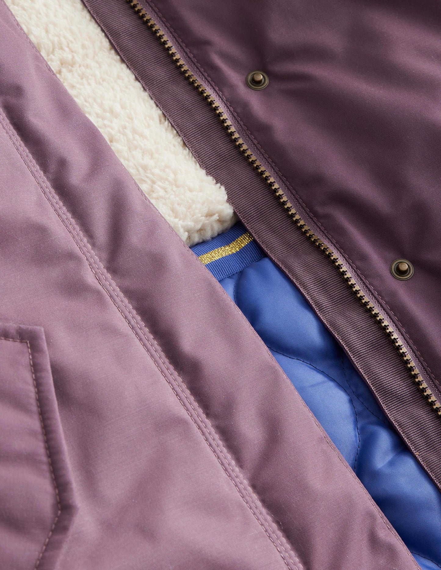 Authentischer Parka-Bergheidekraut-Lila